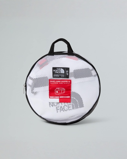 Base Camp Duffel-Tasche 50L – S – TNF White-TNF Black-Elevation Red
