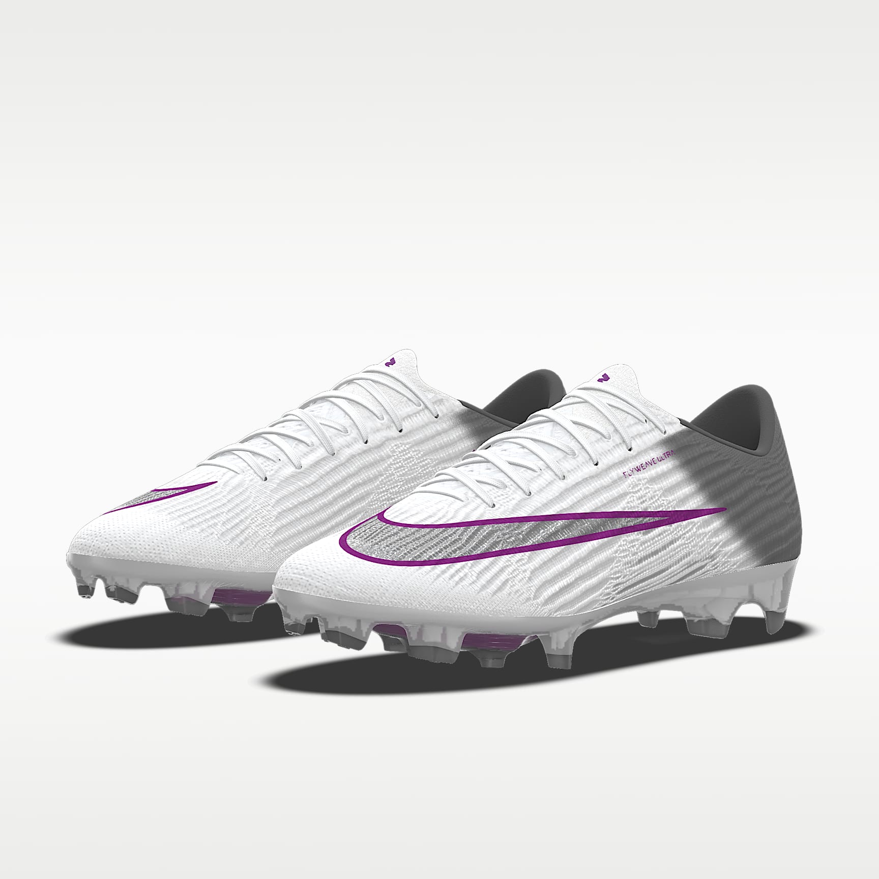 Nike Mercurial Superfly 11 Elite By You personalisierbarer Low-Top-Fußballschuh für normalen Rasen – Weiß/Weiß [7877710227]