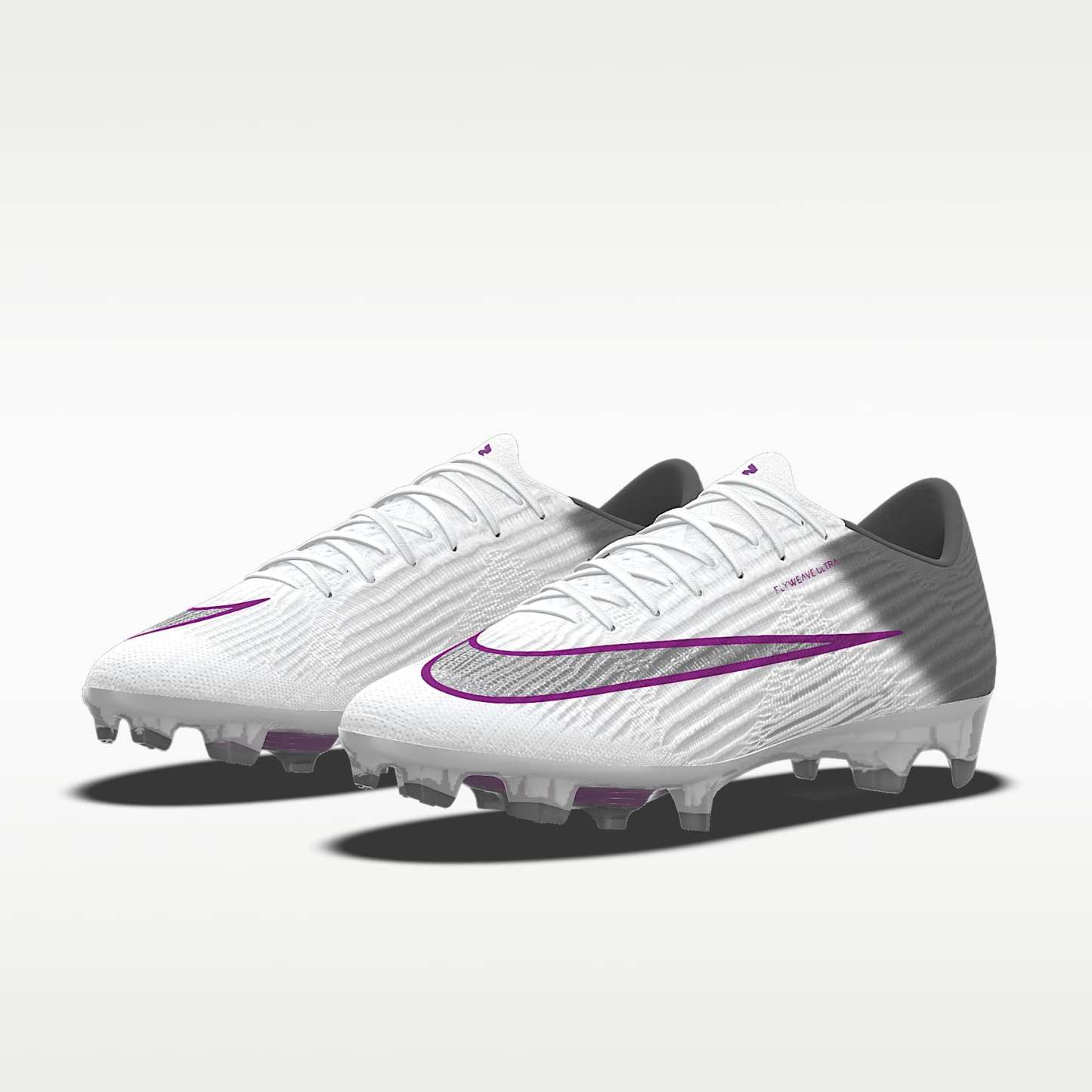Nike Mercurial Superfly 11 Elite By You personalisierbarer Low-Top-Fußballschuh für normalen Rasen – Weiß/Weiß [7877710227]