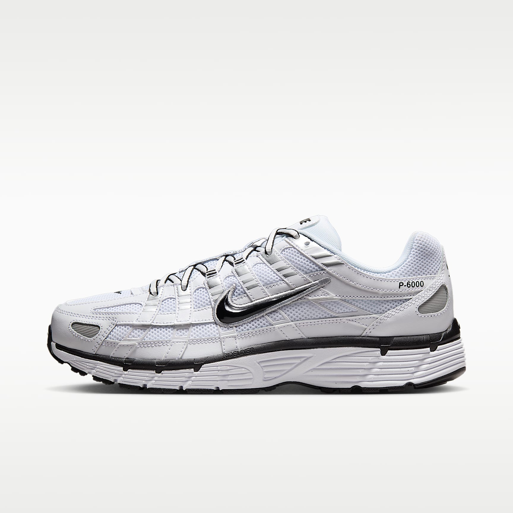 Nike P-6000 Schuh – Weiß/Metallic Silver/Schwarz/Schwarz
