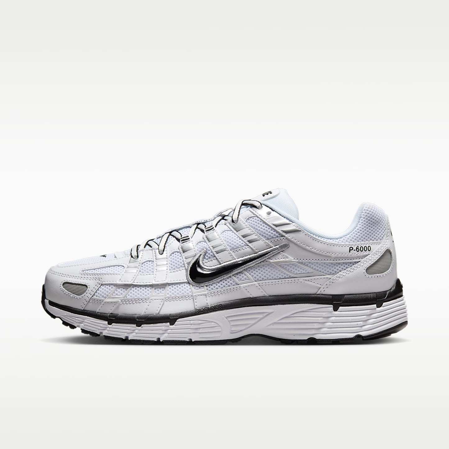 Nike P-6000 Schuh – Weiß/Metallic Silver/Schwarz/Schwarz