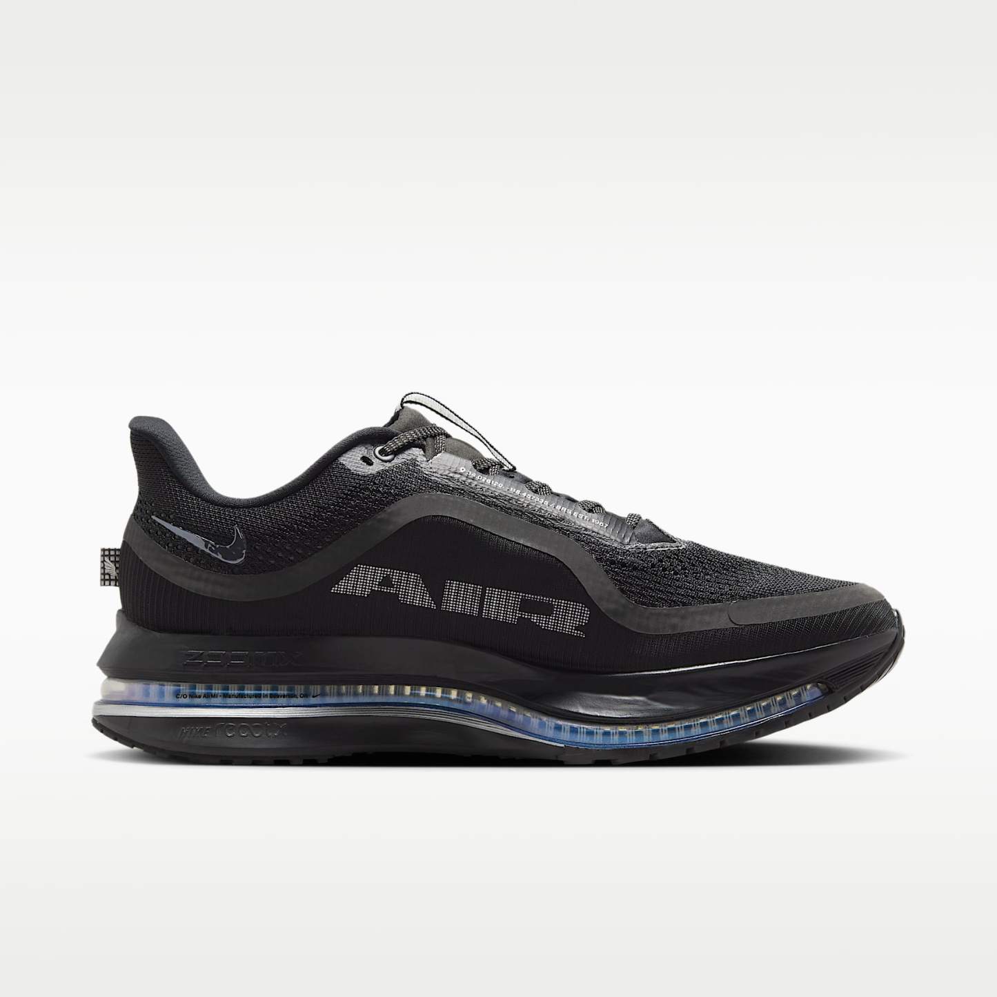 Nike Pegasus Premium Straßenlaufschuh (Herren) – Schwarz/Metallic Silver/Schwarz