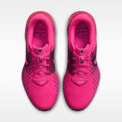 Nike Run Defy Straßenlaufschuh (Damen) – Hyper Pink/Fuchsia Blast/Laser Crimson/Schwarz