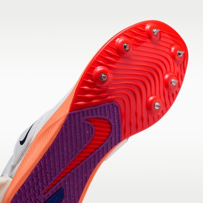 Nike Zoom Rival Jump Sprung-Spikes für Leichtathletik – Weiß/Hyper Turquoise/Bright Crimson/Obsidian