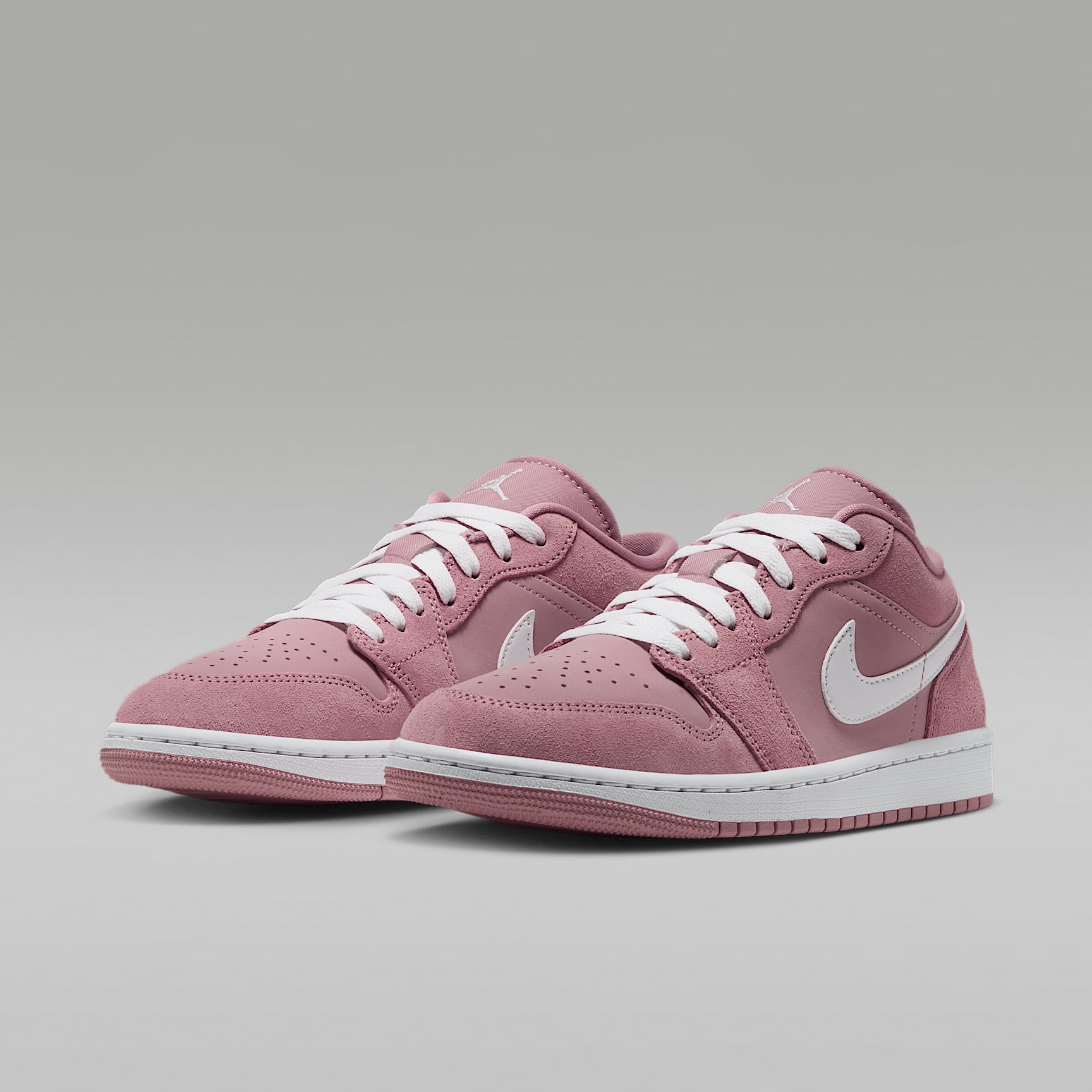 Air Jordan 1 Low Damenschuh – Rust Pink/Rust Pink/Weiß