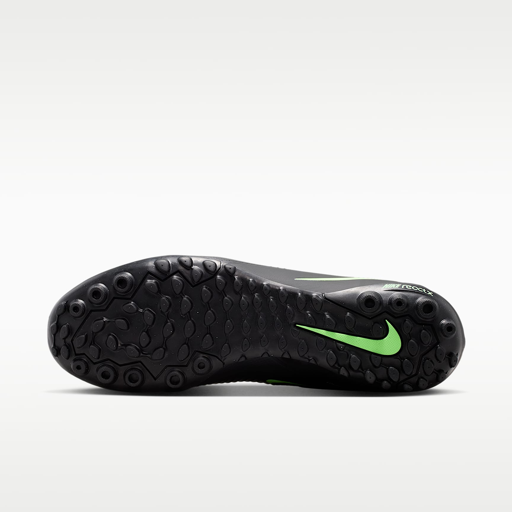 Nike Phantom 6 Low Pro Fußballschuh für Turf – Schwarz/Schwarz/Illusion Green