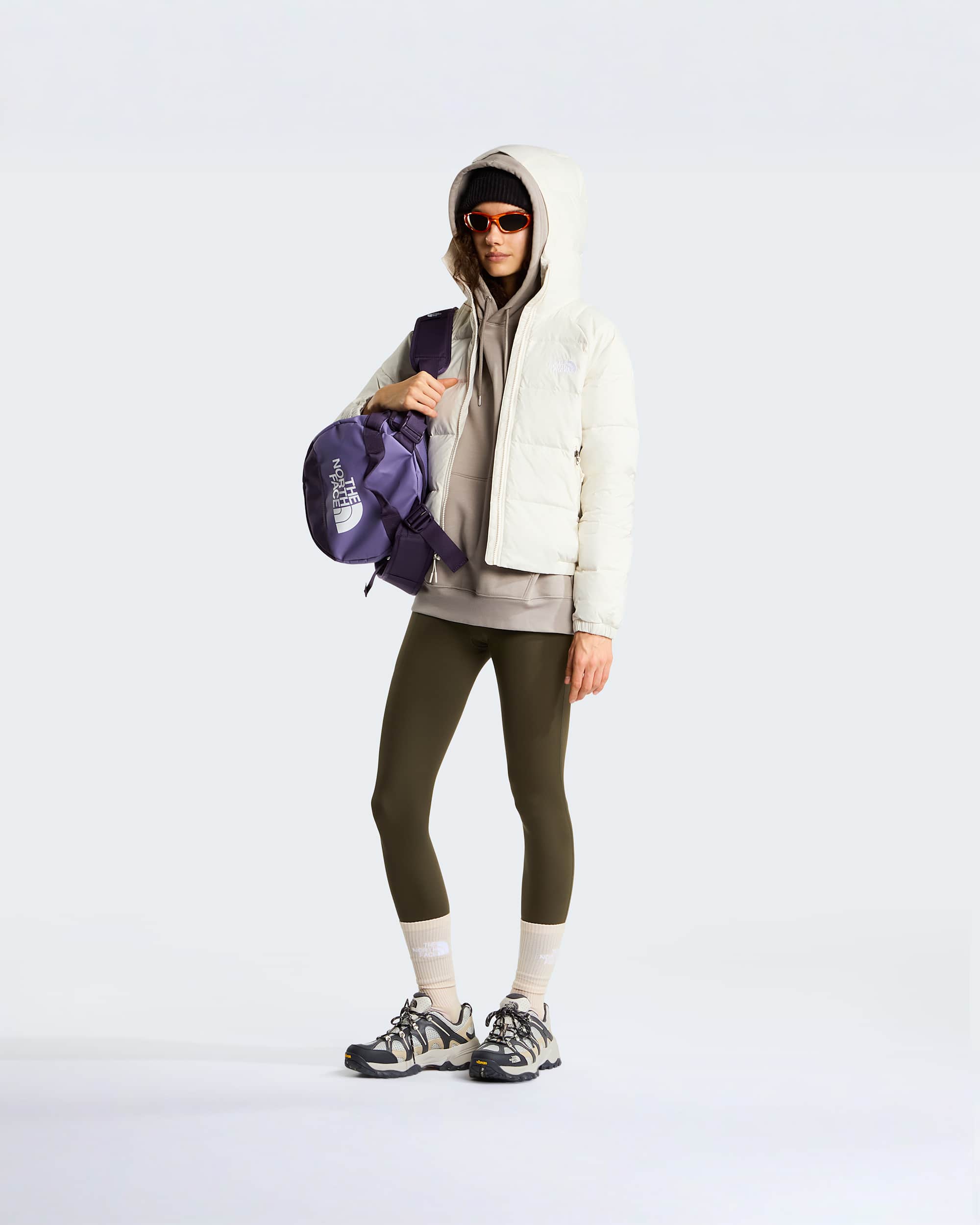 Hydrenalite™ Daunenjacke mit Kapuze Damen – White Dune