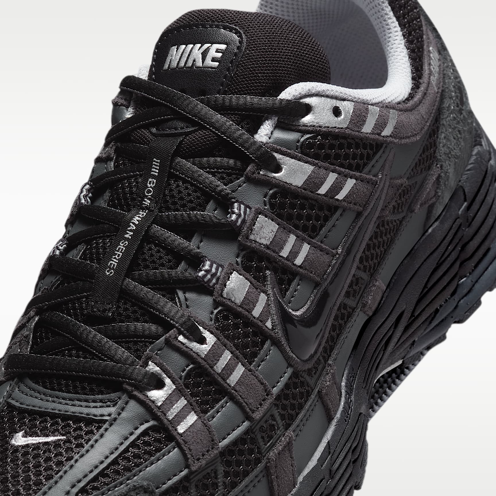 Nike P-6000 Wildlederschuhe (Herren) – Anthracite/Chrome/Metallic Silver/Schwarz