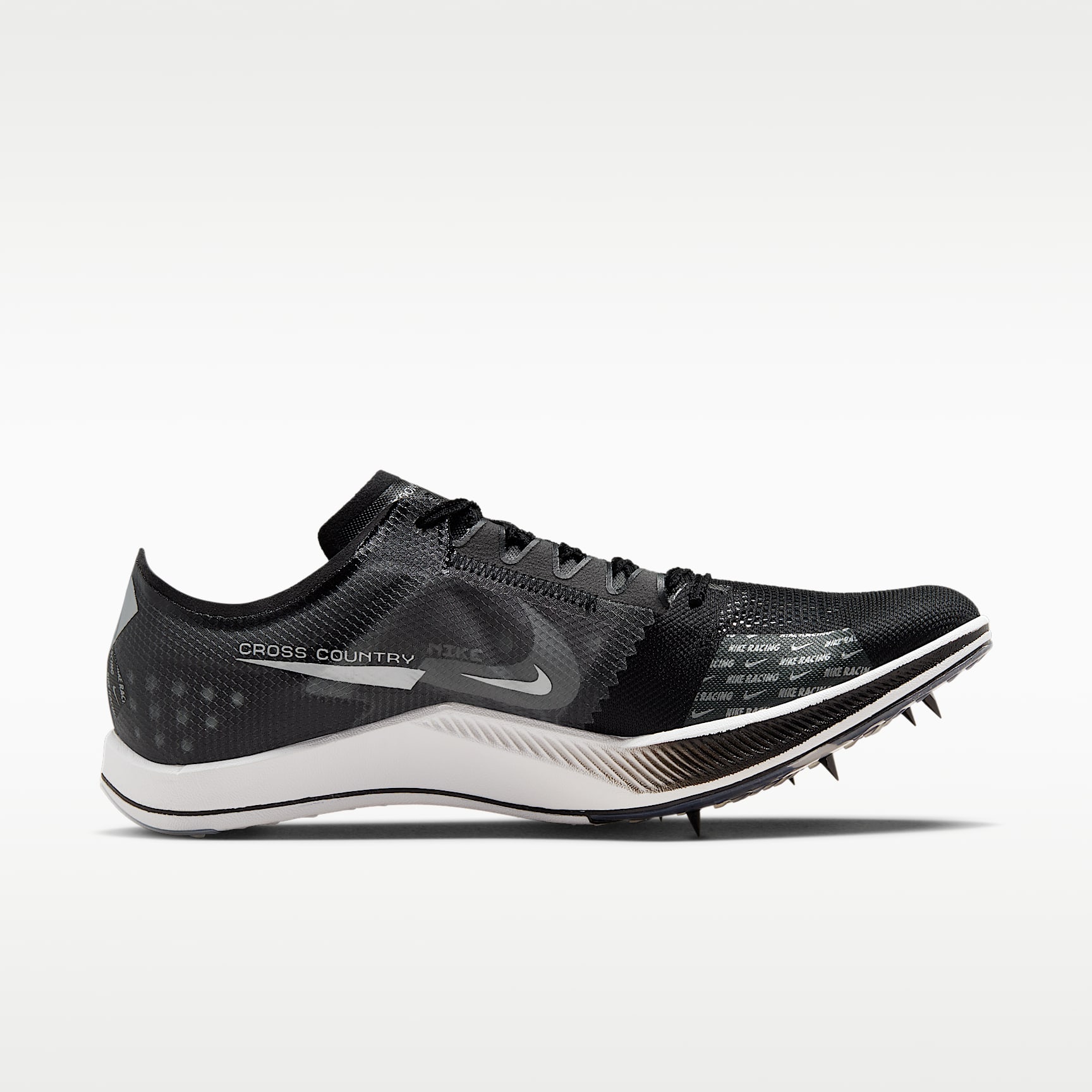 Nike Dragonfly XC Cross-Country-Spikes – Schwarz/Dark Smoke Grey/Weiß/Metallic Silver