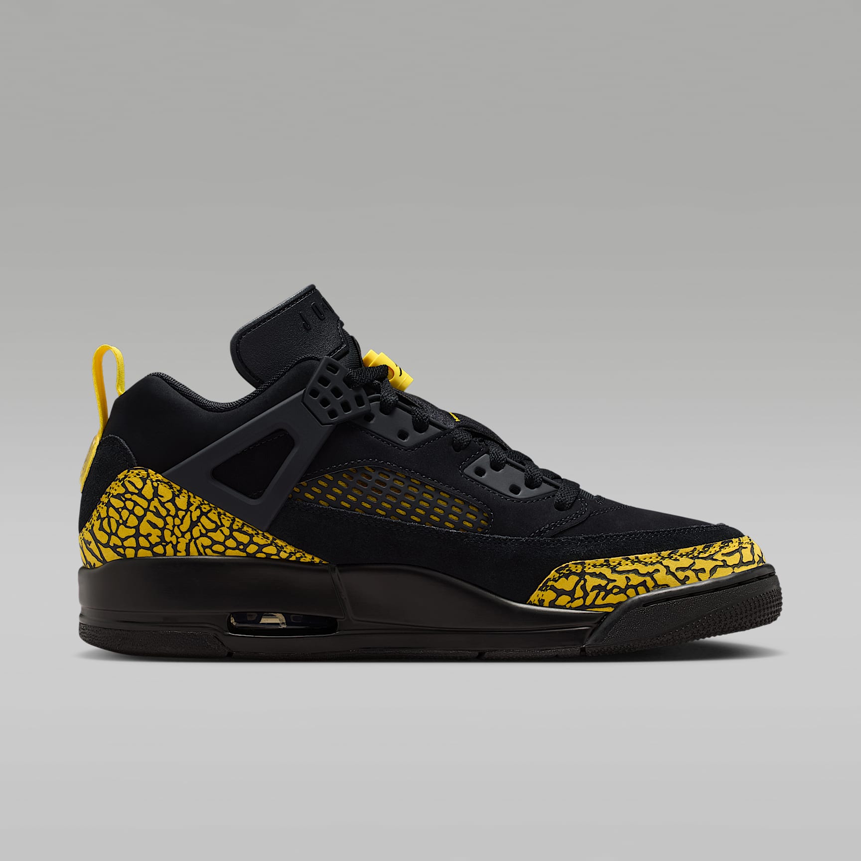 Jordan Spizike Low Schuh (Herren) – Schwarz/Speed Yellow/Speed Yellow/Schwarz