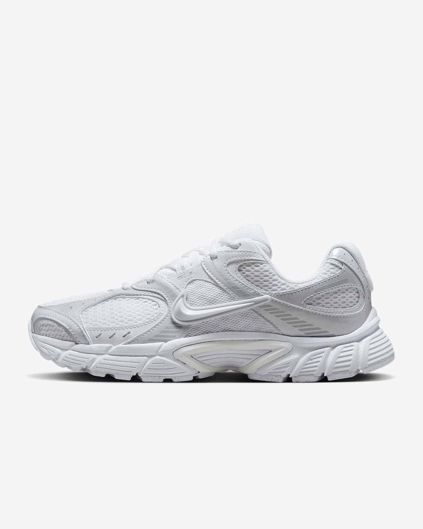 Nike V5 RNR Schuh mit reflektierenden Akzenten (Damen) – Weiß/Schwarz/Metallic Silver/Weiß
