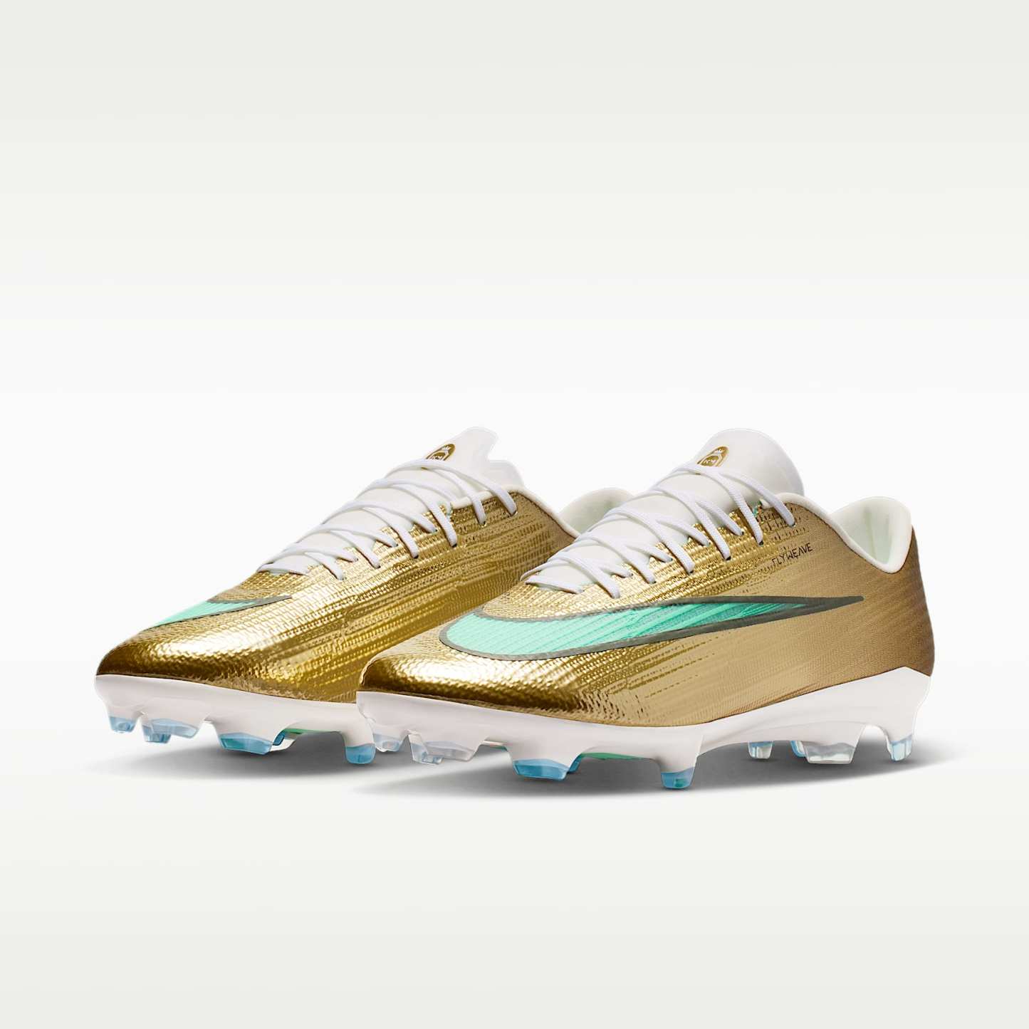 Nike Mercurial Superfly 11 Pro „Kylian Mbappé“ Low-Top-Fußballschuh für normalen Rasen – Metallic Gold/Green Glow
