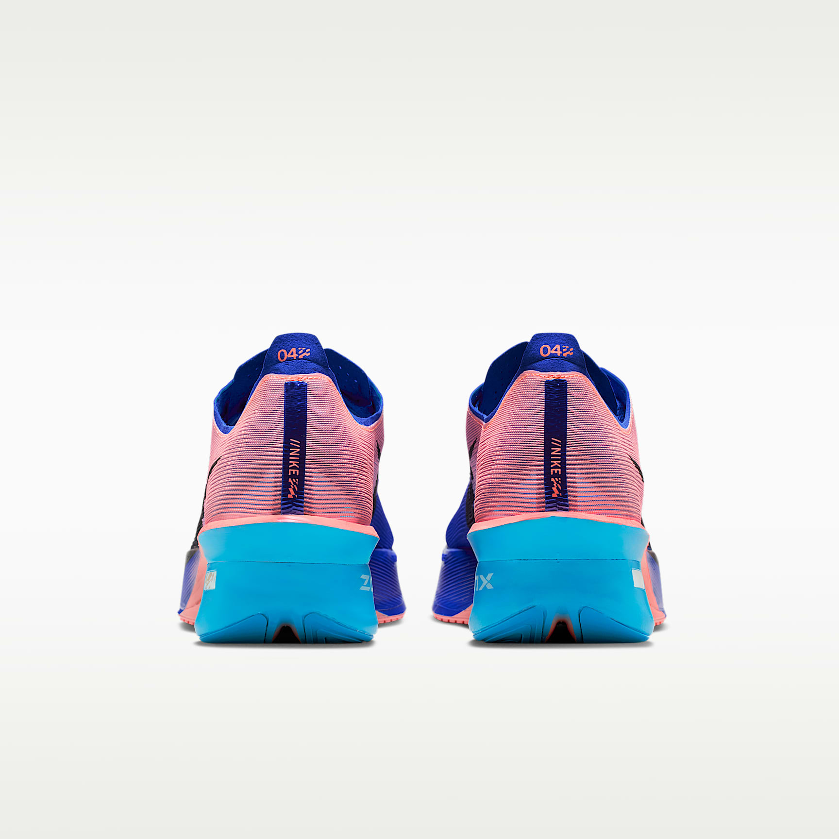 Nike Vaporfly 4 Straßenlaufschuh für Wettkämpfe (Herren) – Racer Blue/Blue Lightning/Atomic Pink/Weiß