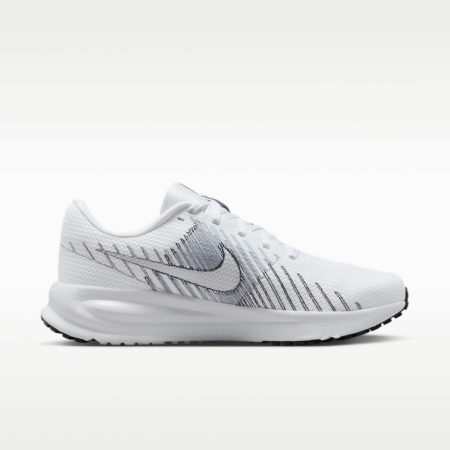 Nike Run Defy Straßenlaufschuh (Damen) – Weiß/Smoke Grey/Schwarz