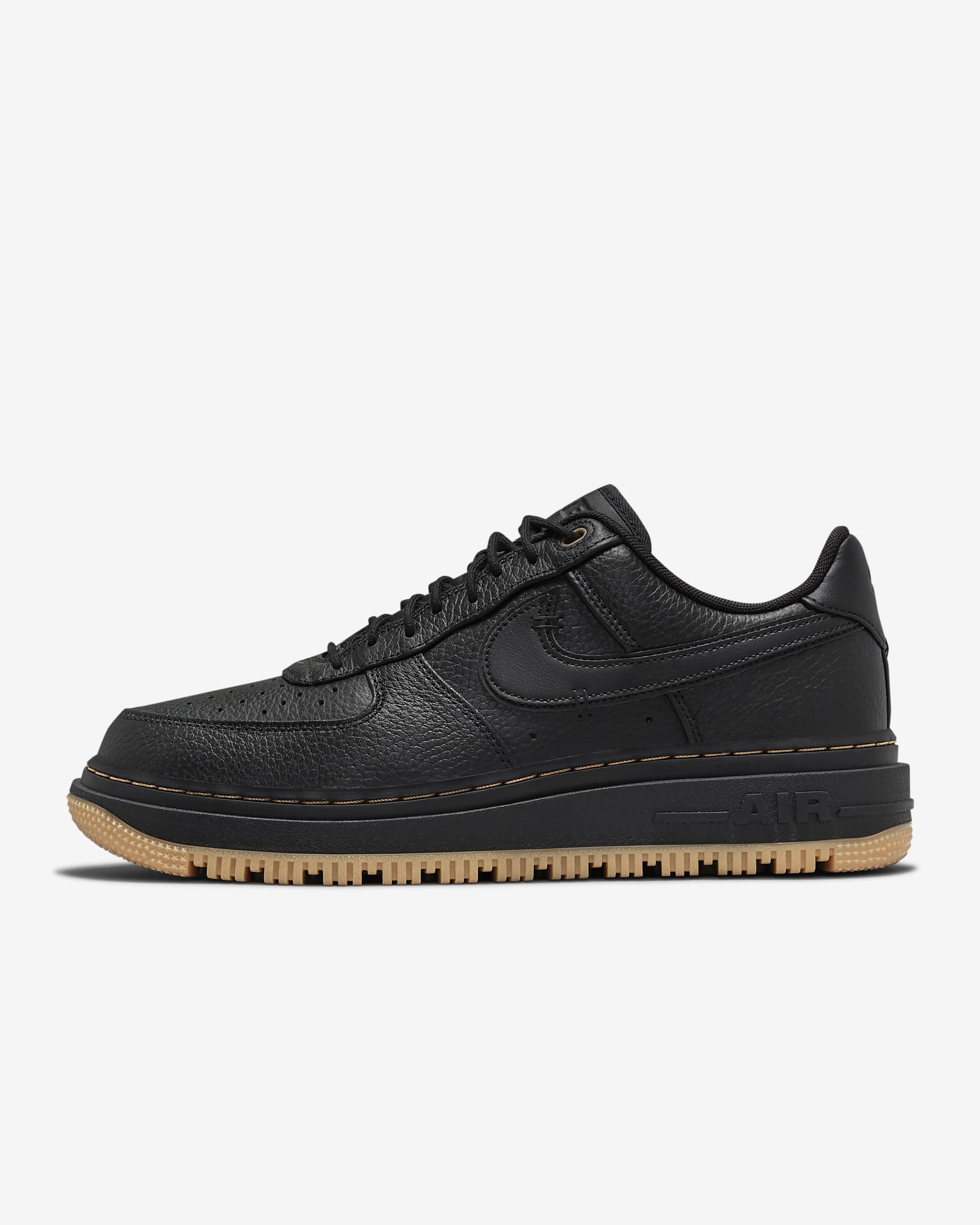 Nike Air Force 1 Luxe Herrenschuh – Schwarz/Bucktan/Gum Yellow/Schwarz