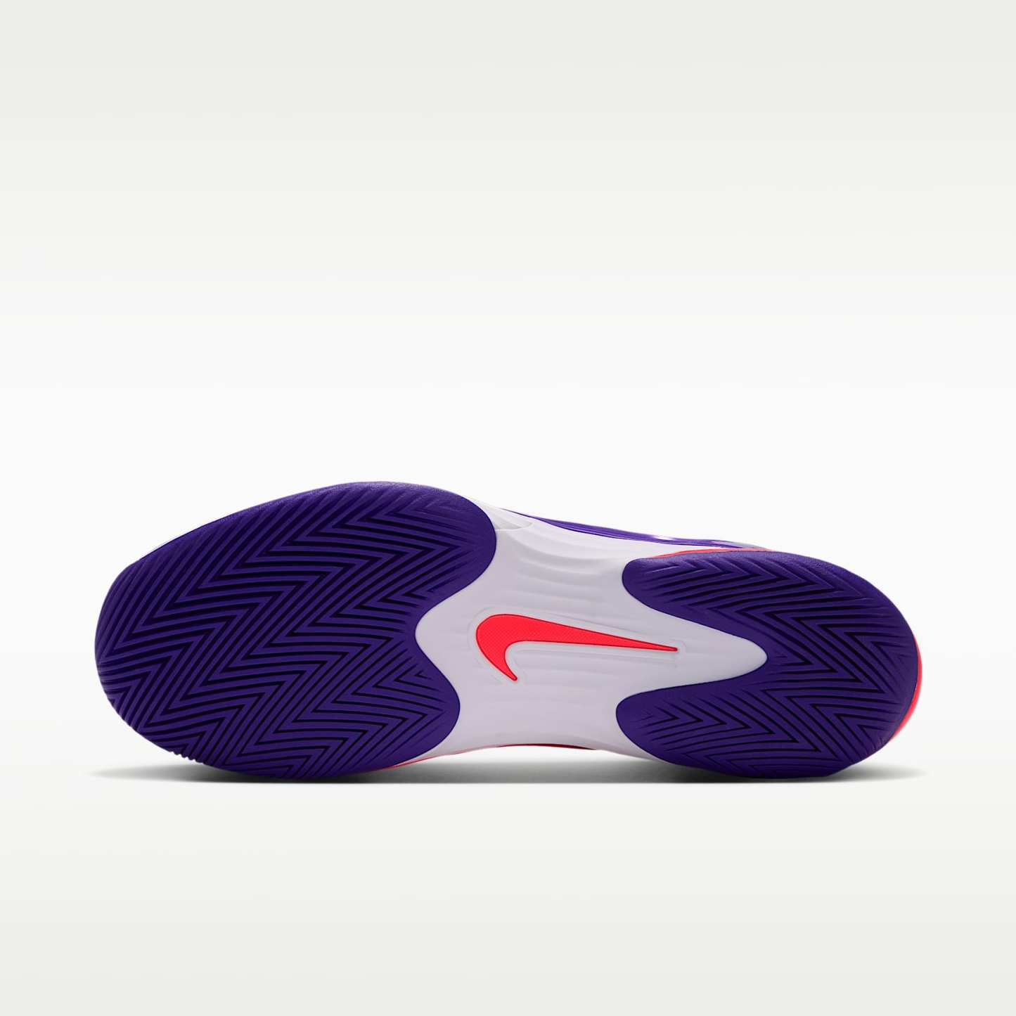 Nike Vapor 12 PRM Tennisschuh für Hartplätze (Herren) – Weiß/Dark Concord/Bright Crimson/Burgundy Ash