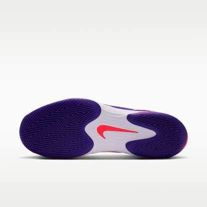 Nike Vapor 12 PRM Tennisschuh für Hartplätze (Herren) – Weiß/Dark Concord/Bright Crimson/Burgundy Ash