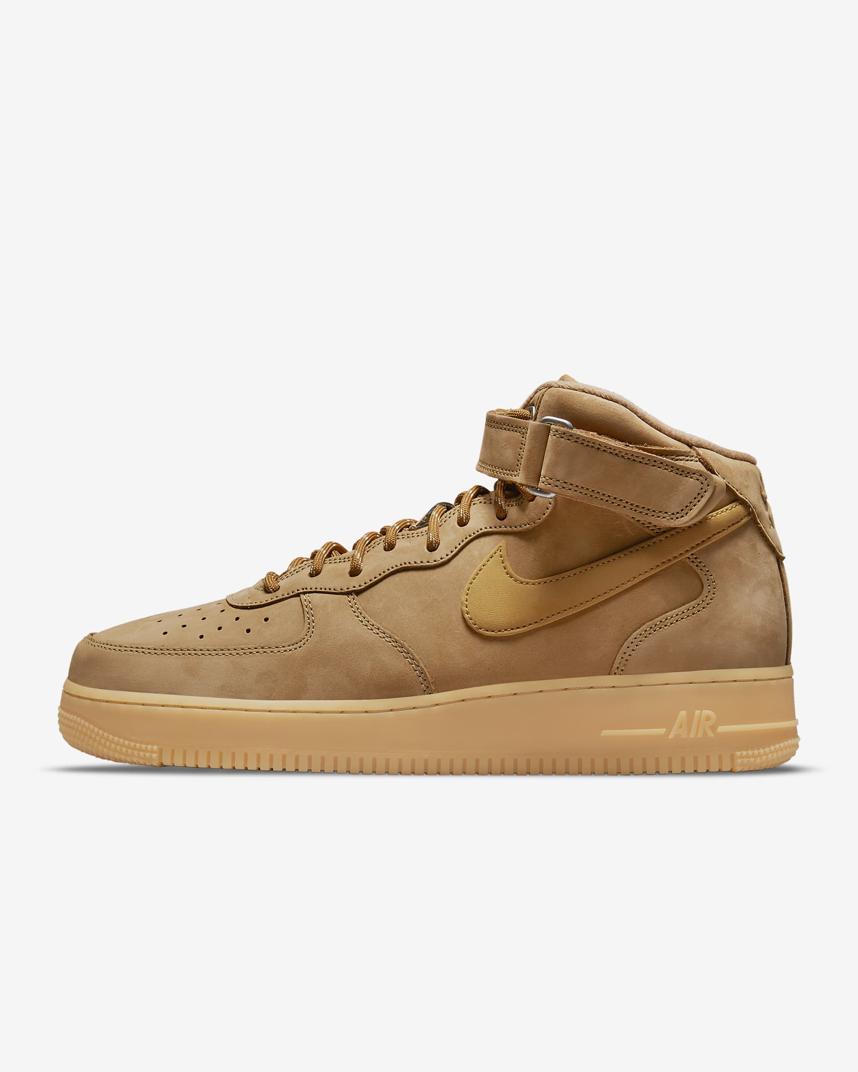 Nike Air Force 1 Mid '07 Herrenschuh – Flax/Gum Light Brown/Schwarz/Wheat