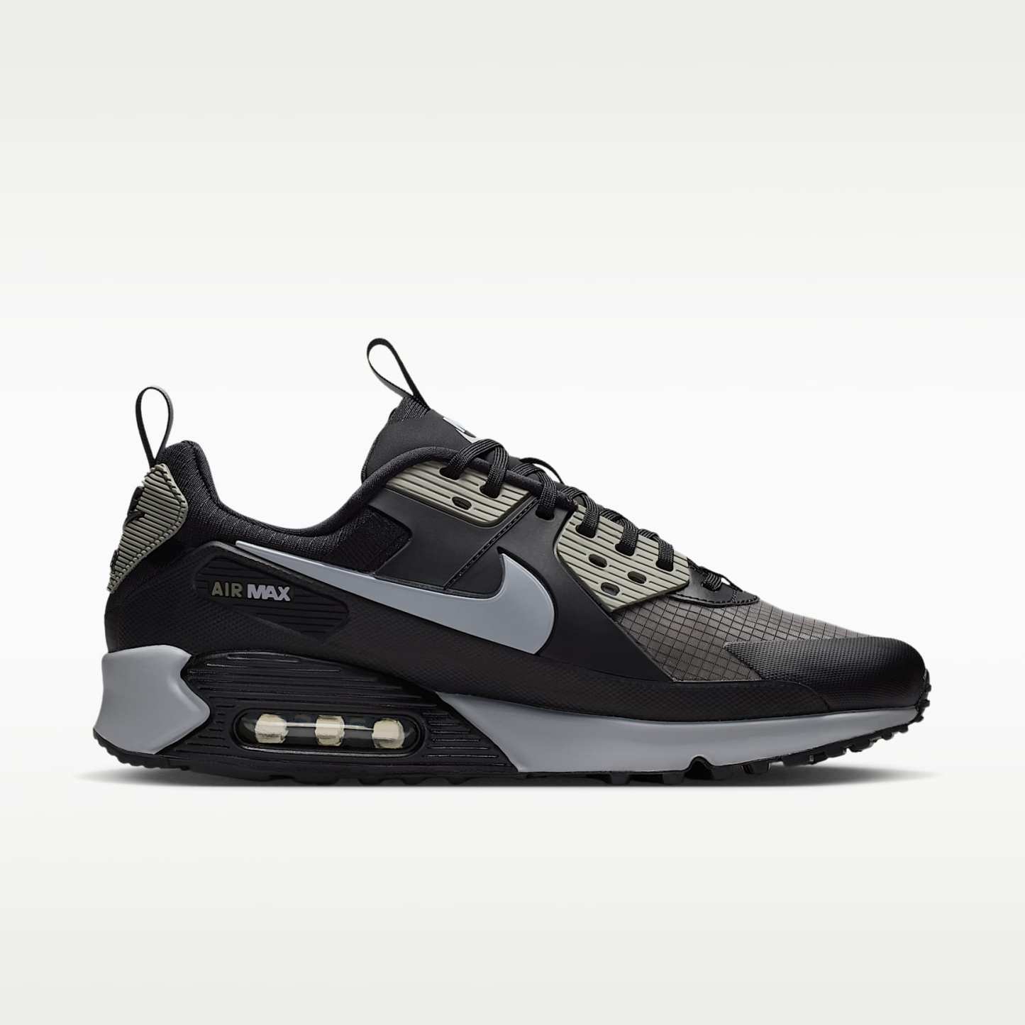 Nike Air Max 90 Drift Schuh (Herren) – Schwarz/Dark Stucco/Reflect Silver/Wolf Grey
