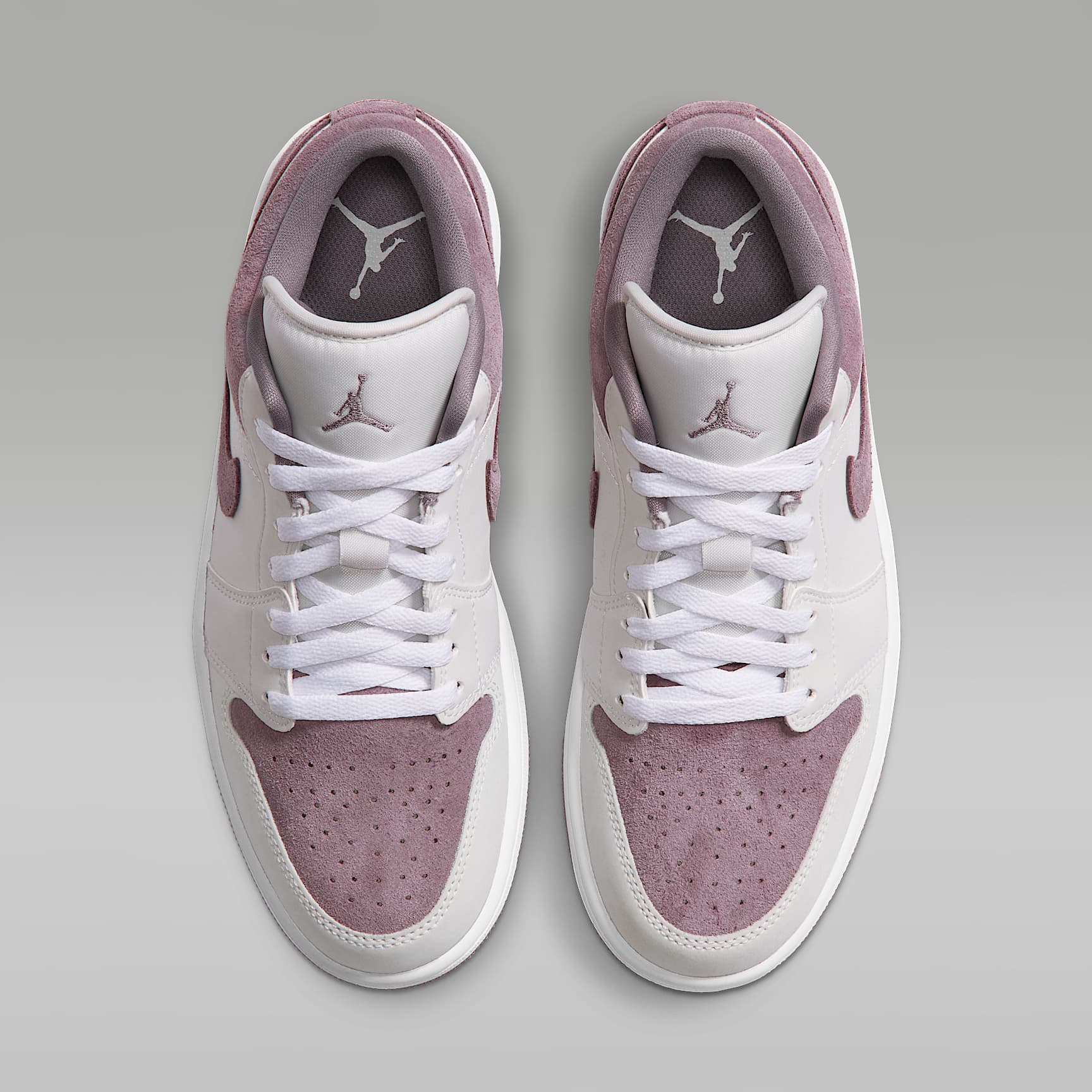 Air Jordan 1 Low Damenschuh – Swan/Purple Smoke/Weiß