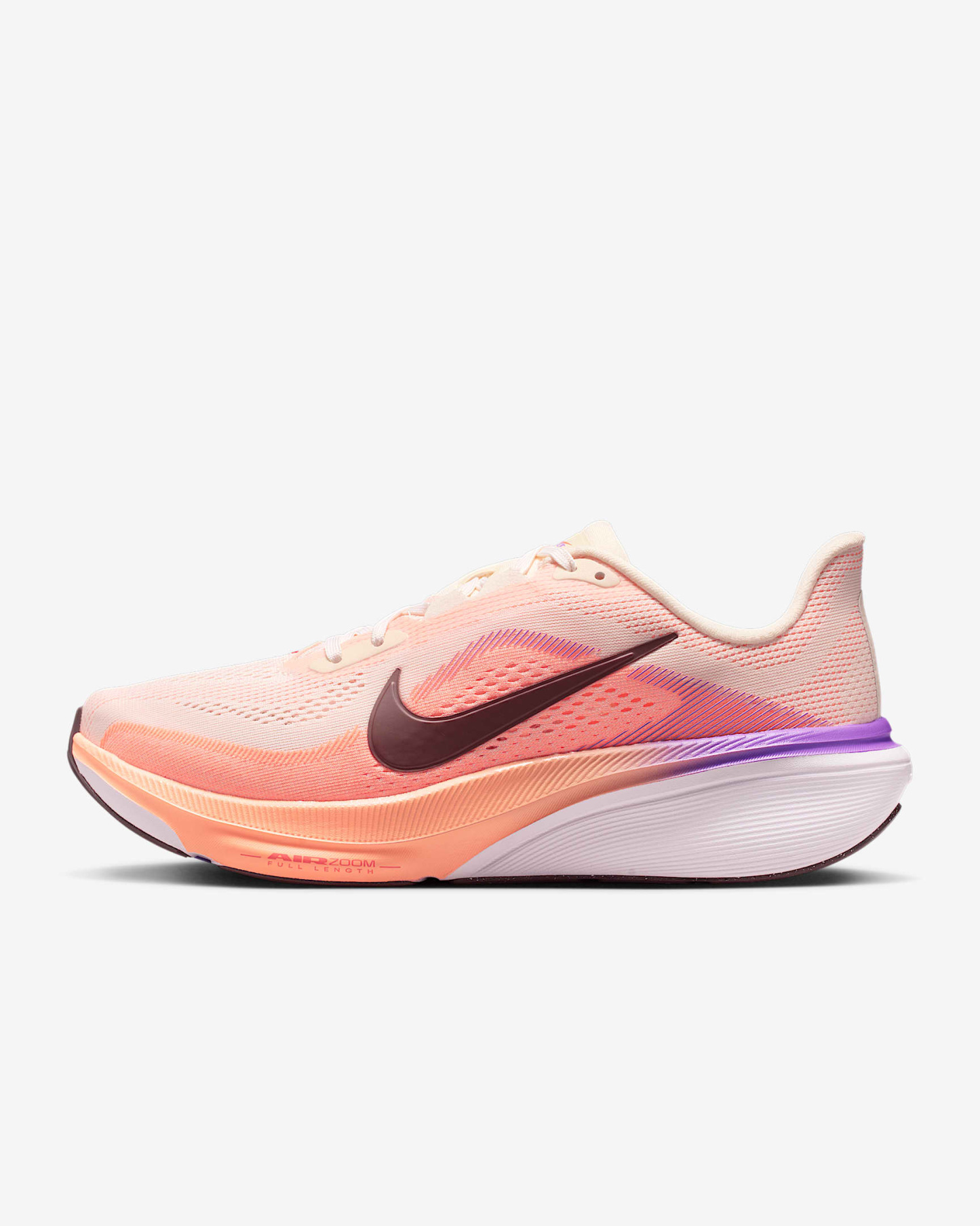 Nike Pegasus 42 Straßenlaufschuh (Damen) – Chalk/Orange Pulse/Bright Violet/Tattoo