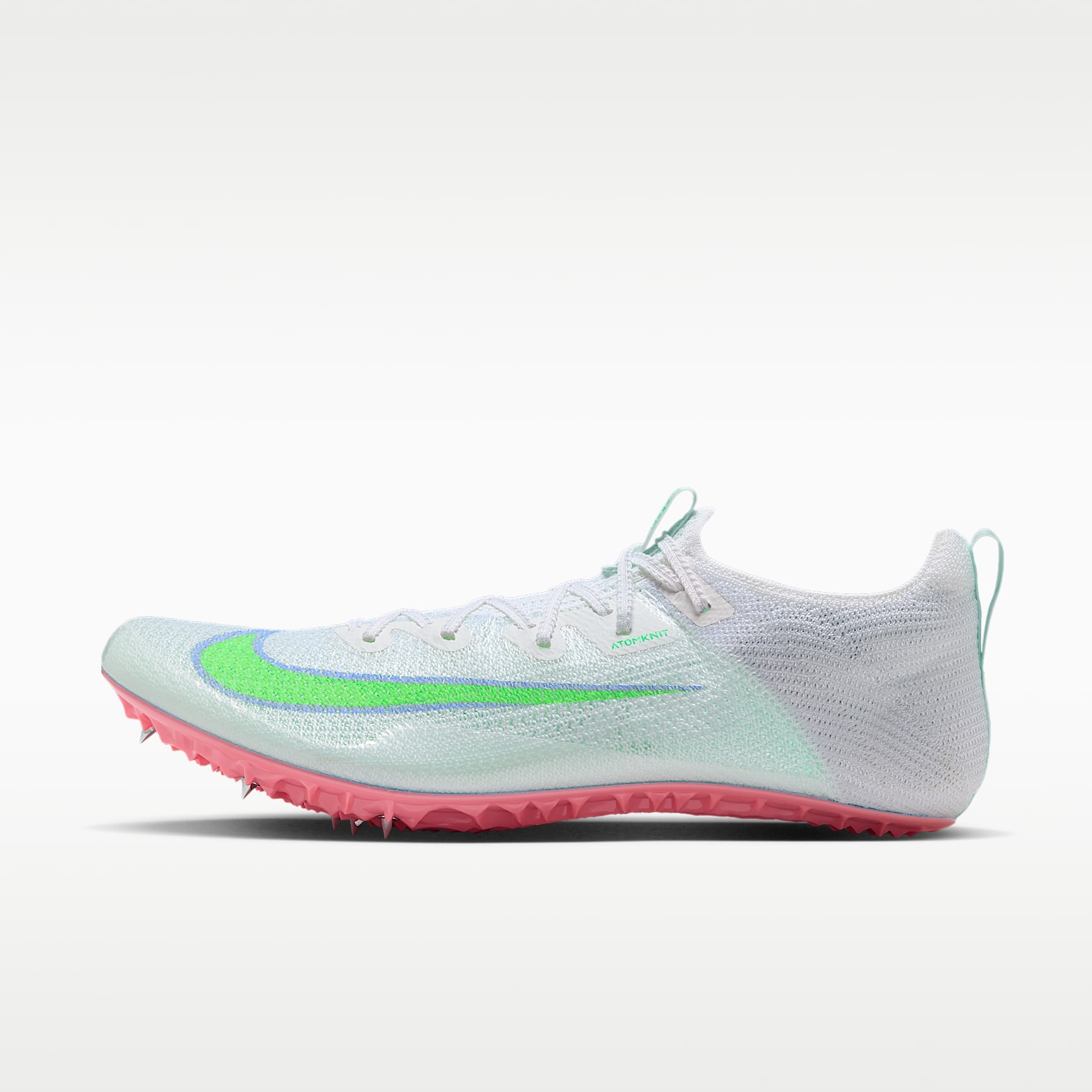 Nike Zoom Superfly Elite 2 Sprint-Spikes – Summit White/Aluminum/Atomic Pink/Electro Green