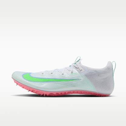 Nike Zoom Superfly Elite 2 Sprint-Spikes – Summit White/Aluminum/Atomic Pink/Electro Green