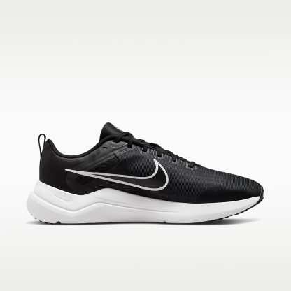 Nike Downshifter 12 Herren-Laufschuh – Schwarz/Dark Smoke Grey/Pure Platinum/Weiß