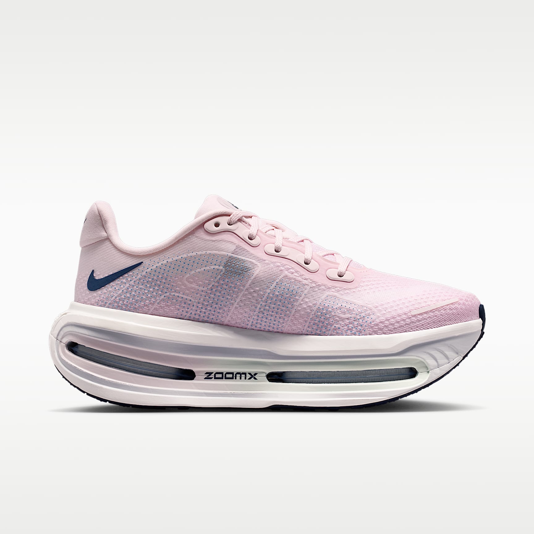 Nike Vomero Premium Straßenlaufschuh (Damen) – Pearl Pink/Weiß/Barely Green/Midnight Navy