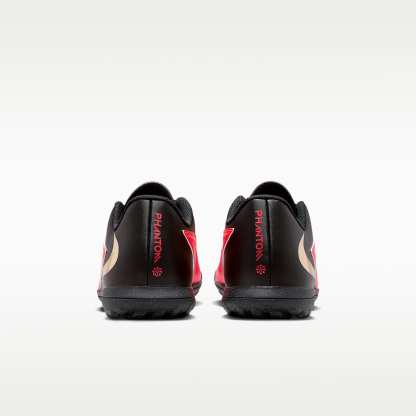 Nike Phantom 6 Low Club Fußballschuh für Turf – Bright Crimson/Schwarz/Blur