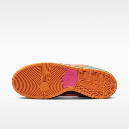 Nike SB Dunk Low Pro Skateboardschuh – Green Noise/Light Curry/Off Noir/Watermelon