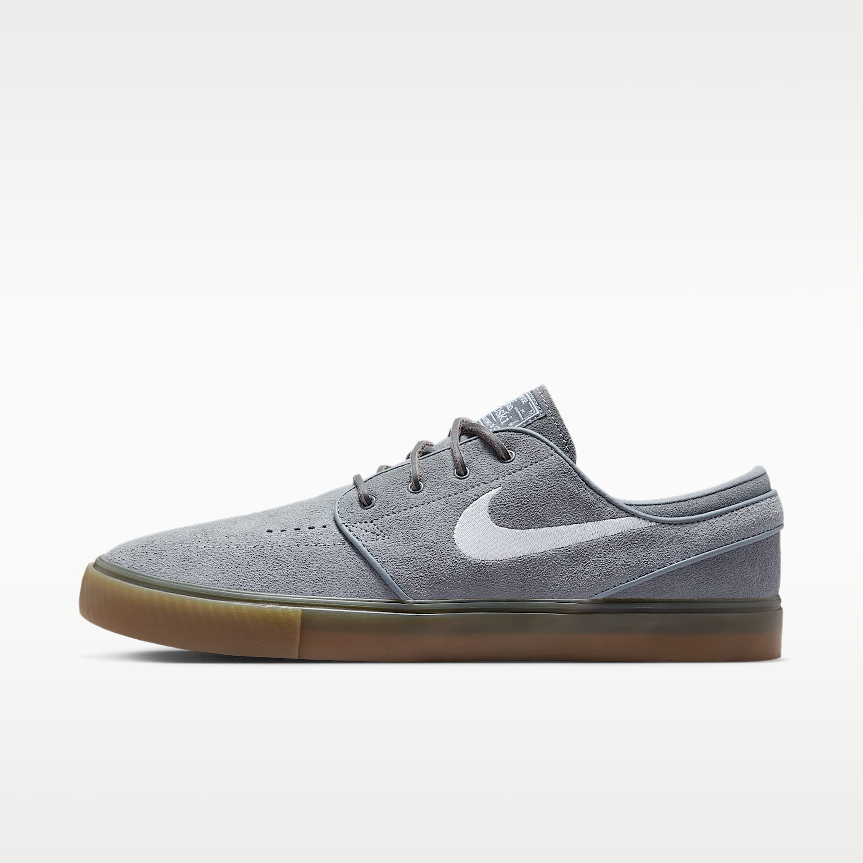 Nike SB Zoom Janoski OG+ Skateschuh – Cool Grey/Cool Grey/Gum Light Brown/Weiß