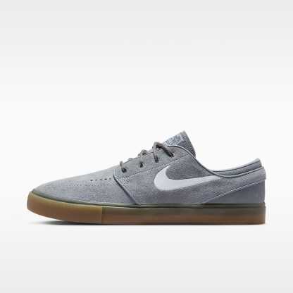 Nike SB Zoom Janoski OG+ Skateschuh – Cool Grey/Cool Grey/Gum Light Brown/Weiß