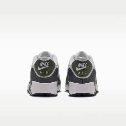 Nike Air Max 90 G Golfschuh – Weiß/Medium Olive/Vast Grey/Metallic Silver
