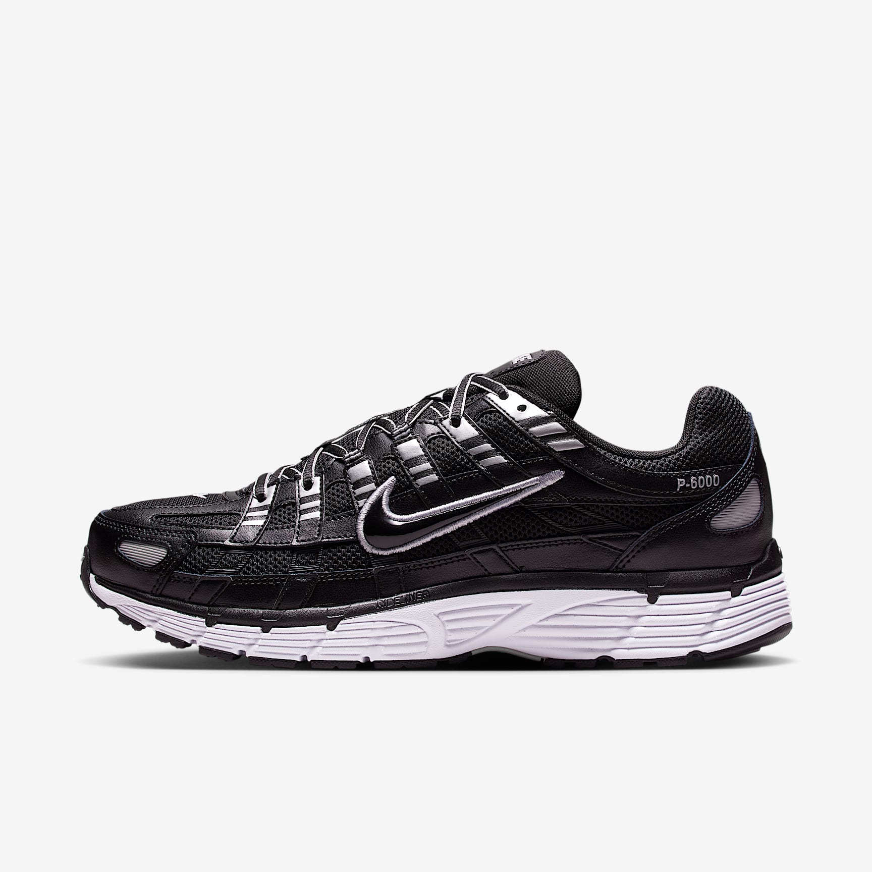 Nike P-6000 Schuh – Schwarz/Weiß/Metallic Silver/Schwarz