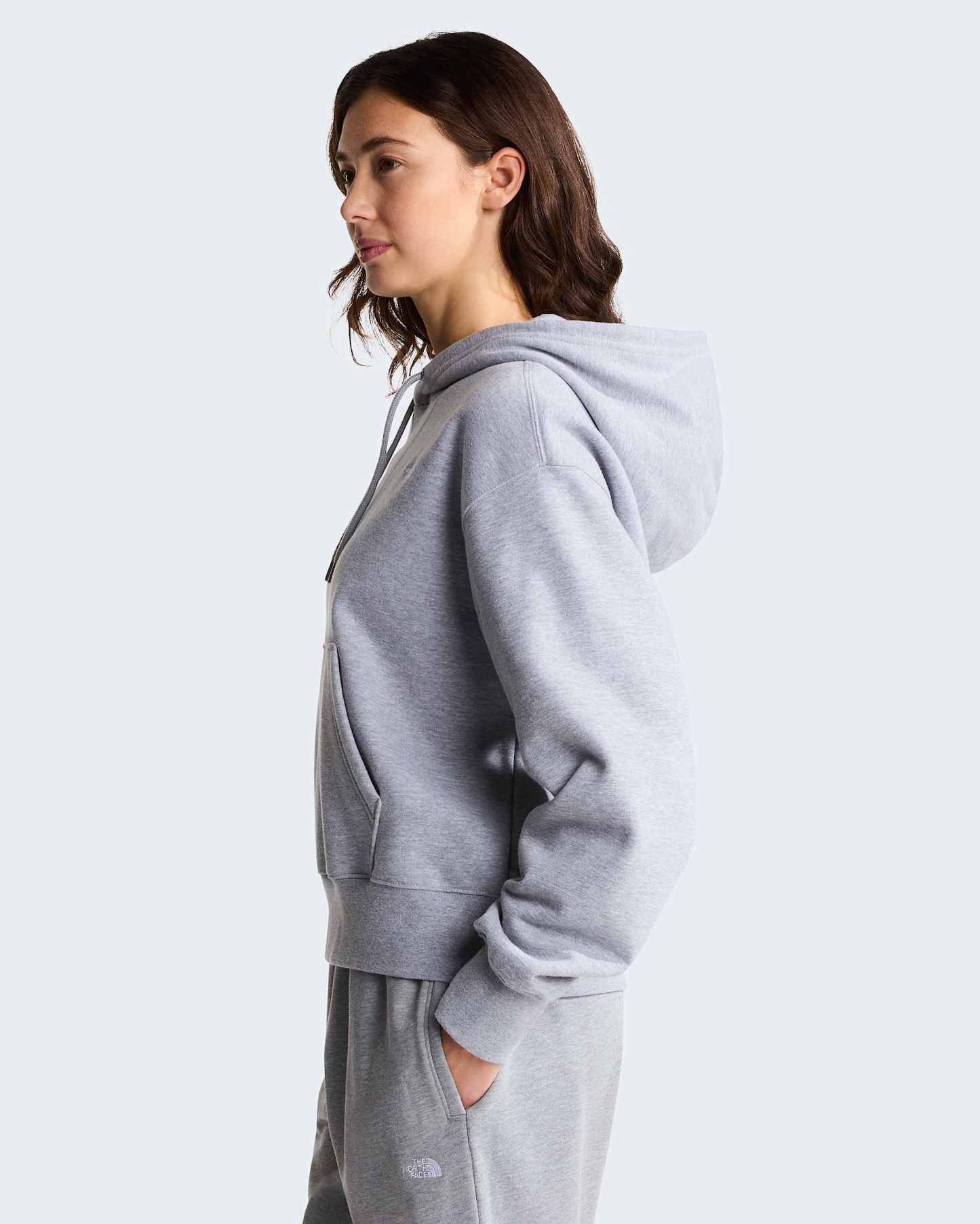 TNF™ Essential Simple Dome Boxy Oversized Hoodie Damen – TNF Pale Grey Heather