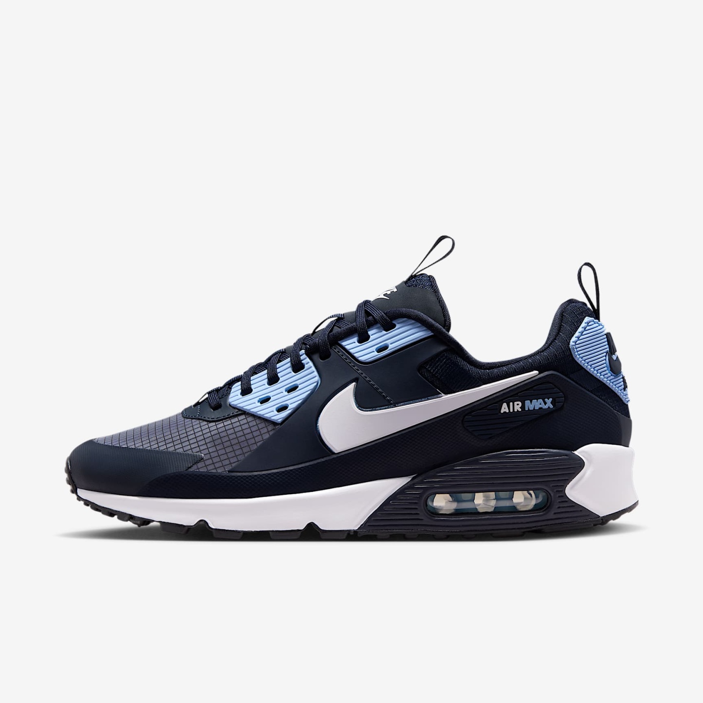 Nike Air Max 90 Drift Schuh (Herren) – Dark Obsidian/Psychic Blue/Weiß