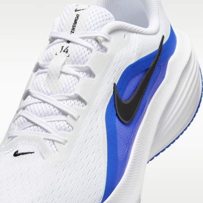 Nike Downshifter 14 Straßenlaufschuh (Herren) – Weiß/Racer Blue/Anthracite/Schwarz
