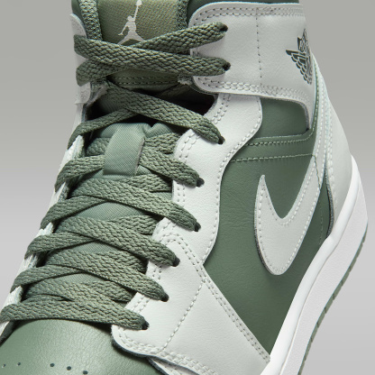 Air Jordan 1 Mid Herrenschuh – Summit White/Vintage Lichen