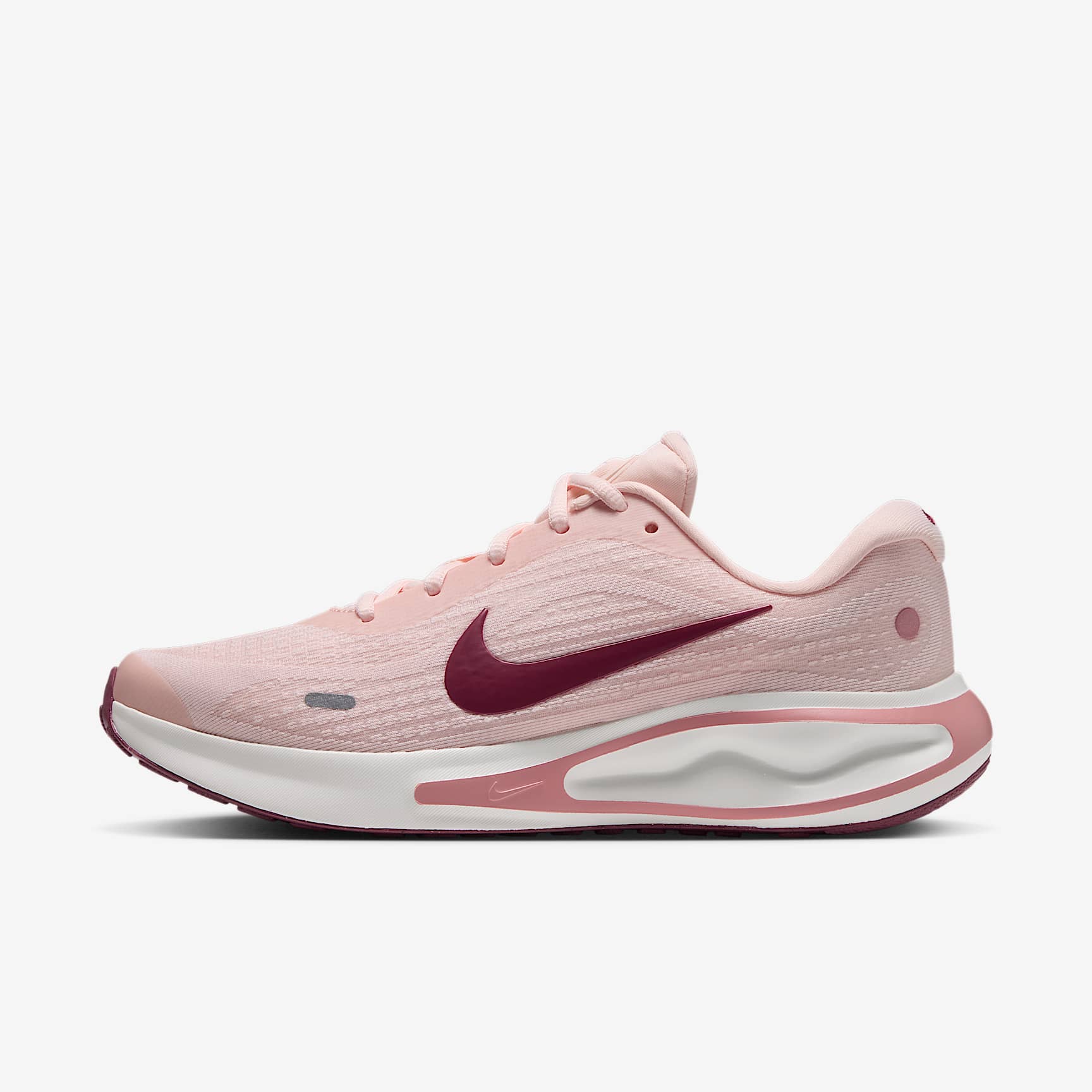 Nike Journey Run Straßenlaufschuh für Damen – Orange Pearl/Rust Pink/Sail/Pink Smoke