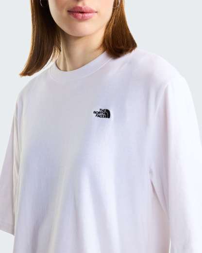TNF™ Essential Simple Dome Boxy T-Shirt mit lockerer Passform Damen – TNF White