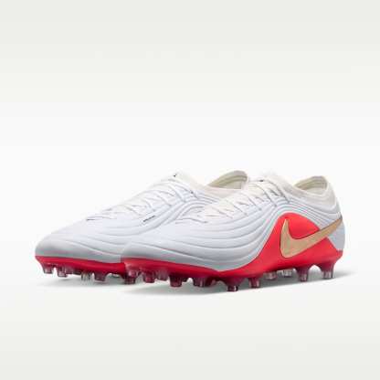 Nike Tiempo Maestro Elite Low Top Fußballschuh für Kunstrasen – Weiß/Bright Crimson/Blur