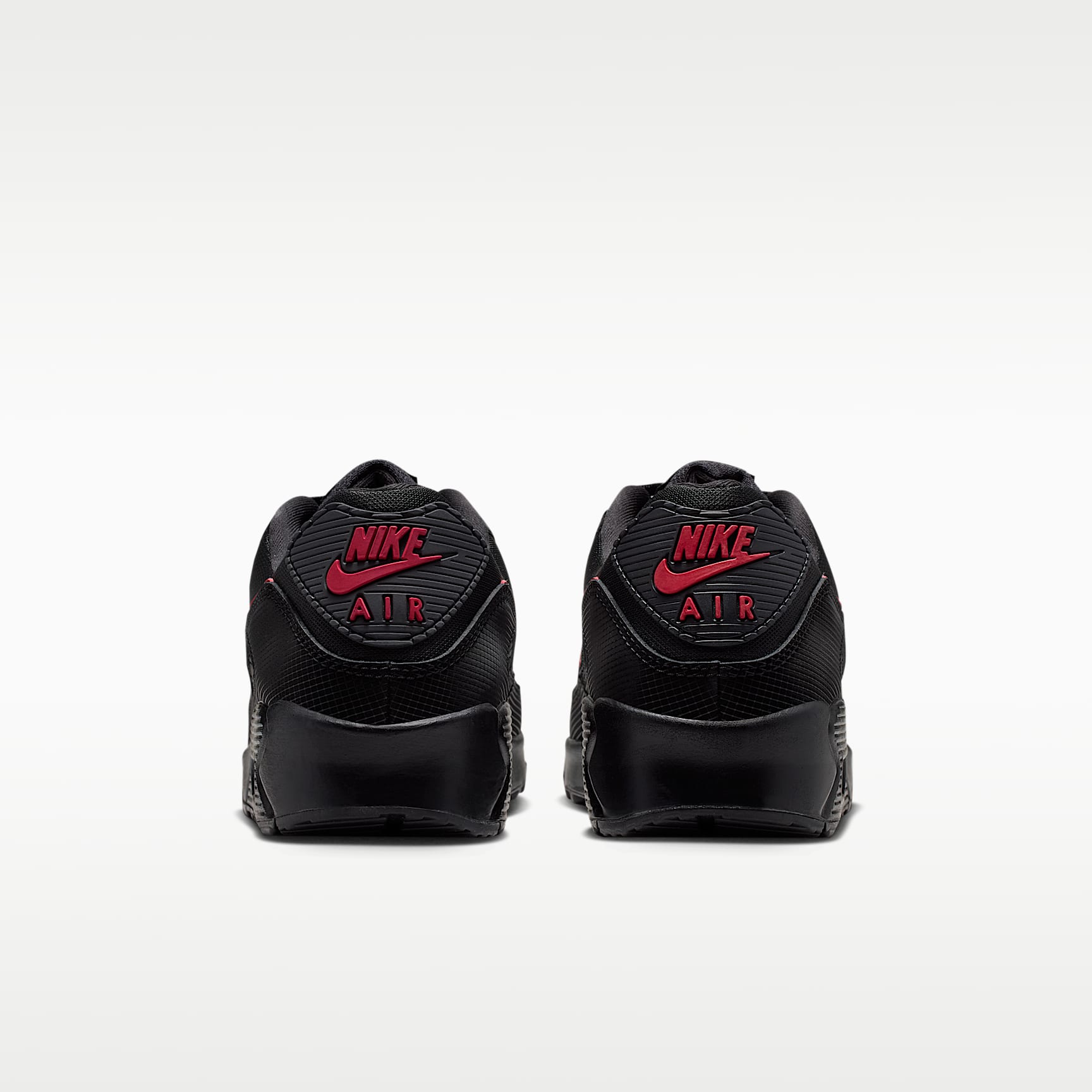 Nike Air Max 90 Schuh (Herren) – Schwarz/Schwarz/Tough Red