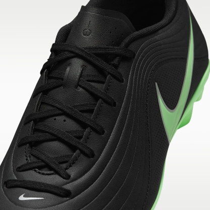Nike Tiempo Maestro Club Low-Top-Fußballschuh für verschiedene Böden – Schwarz/Schwarz/Illusion Green