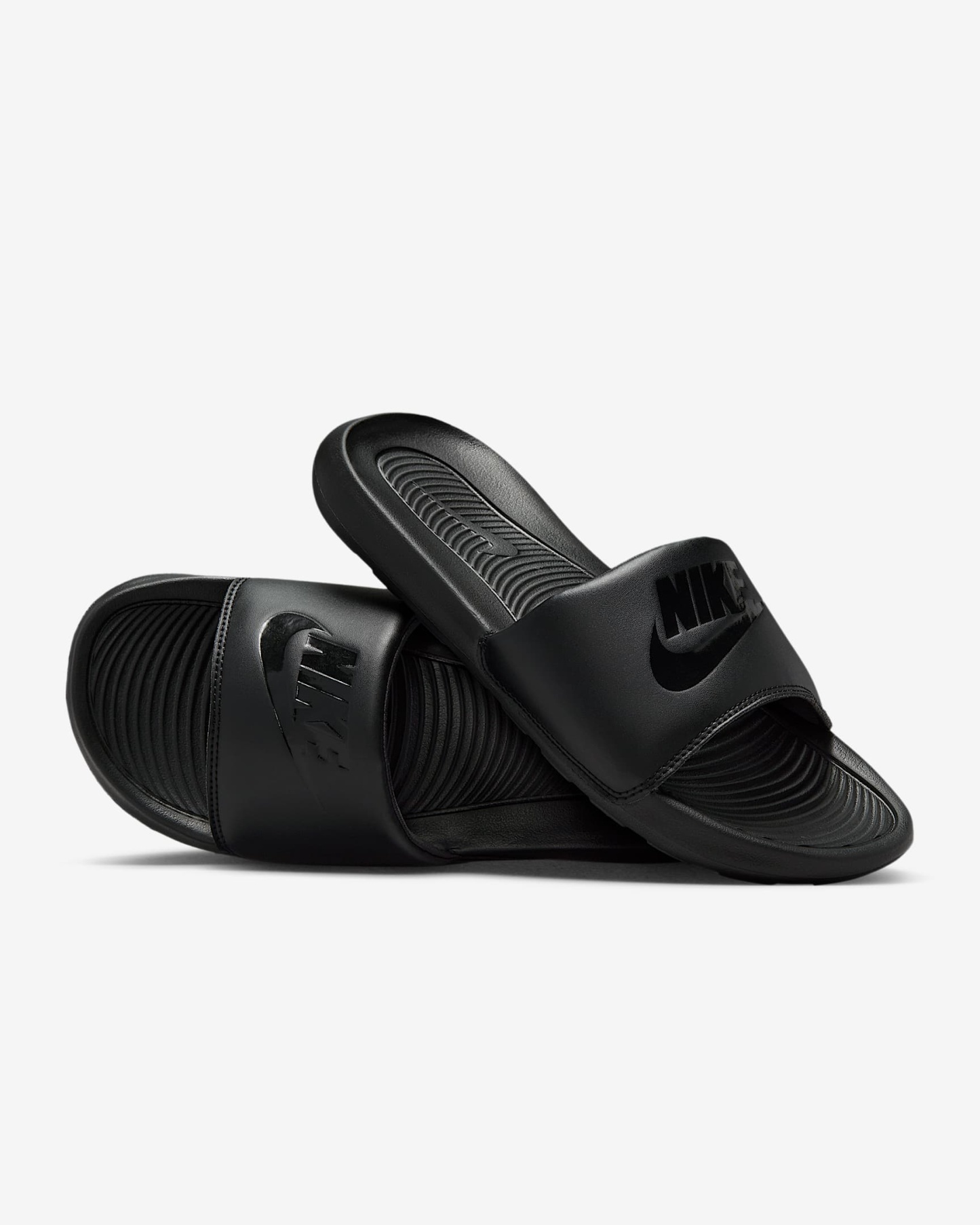 Nike Victori One Slides (Herren) – Schwarz/Schwarz/Schwarz