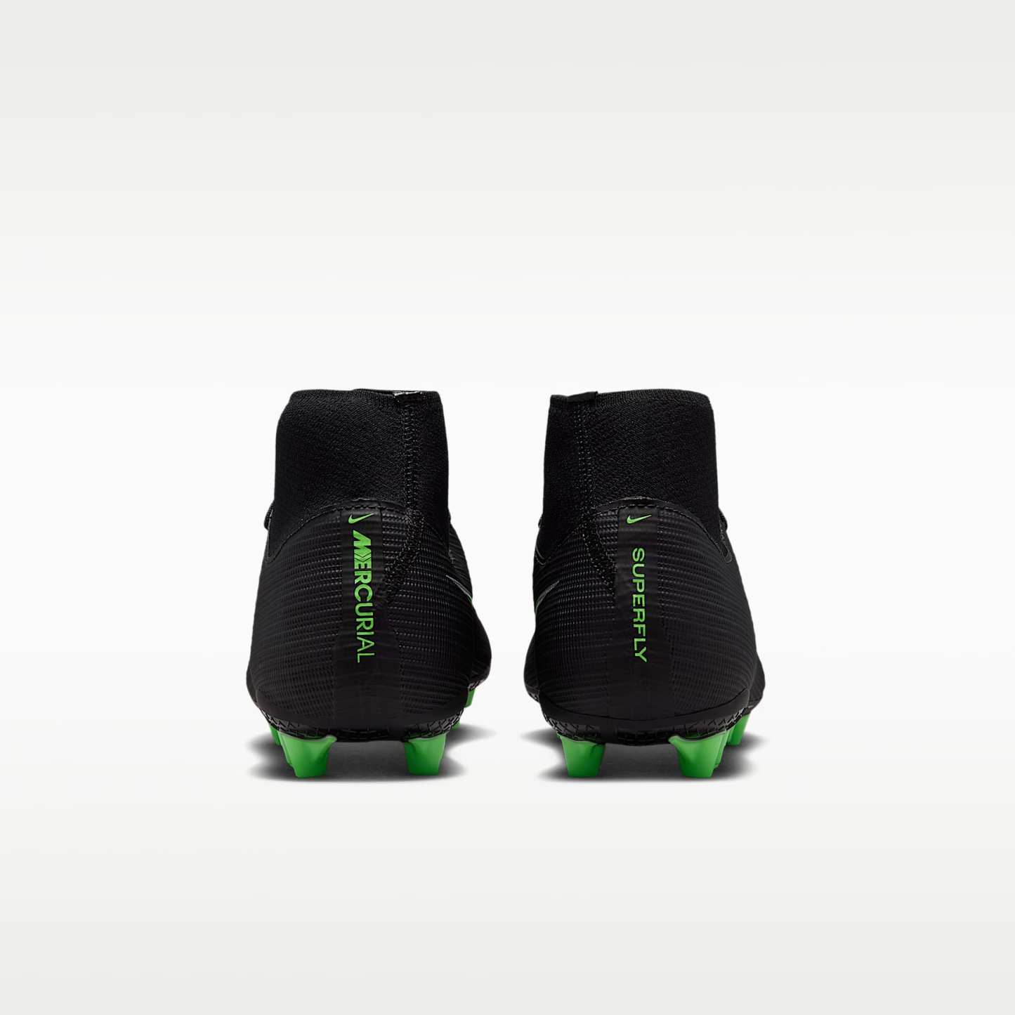 Nike Mercurial Superfly 11 Academy High-Top-Fußballschuh für Kunstrasen – Schwarz/Schwarz/Illusion Green