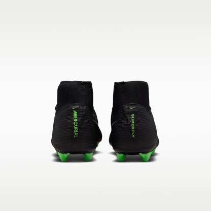 Nike Mercurial Superfly 11 Academy High-Top-Fußballschuh für Kunstrasen – Schwarz/Schwarz/Illusion Green