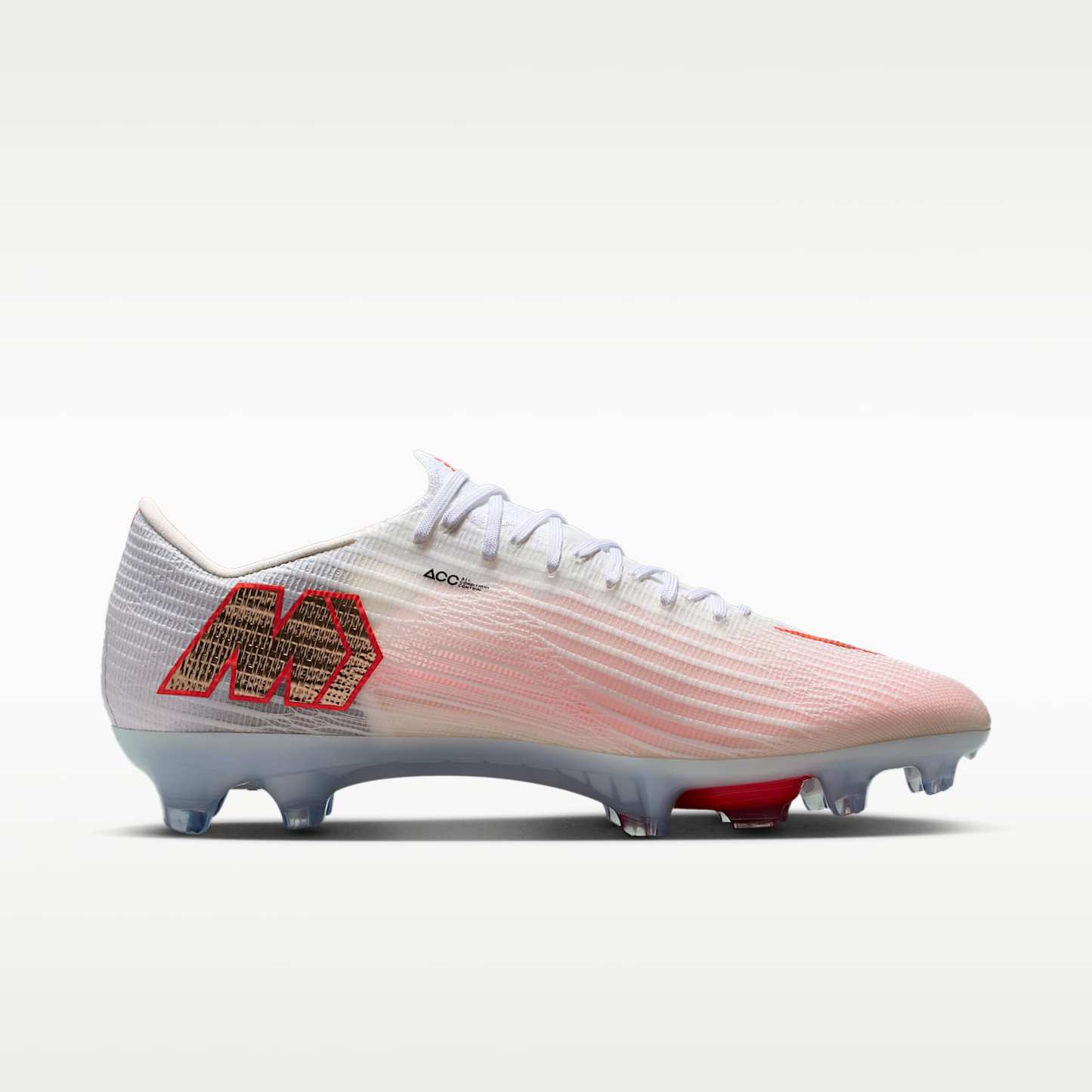 Nike Mercurial Superfly 11 Elite Low-Top-Fußballschuh für normalen Rasen – Weiß/Bright Crimson/Blur