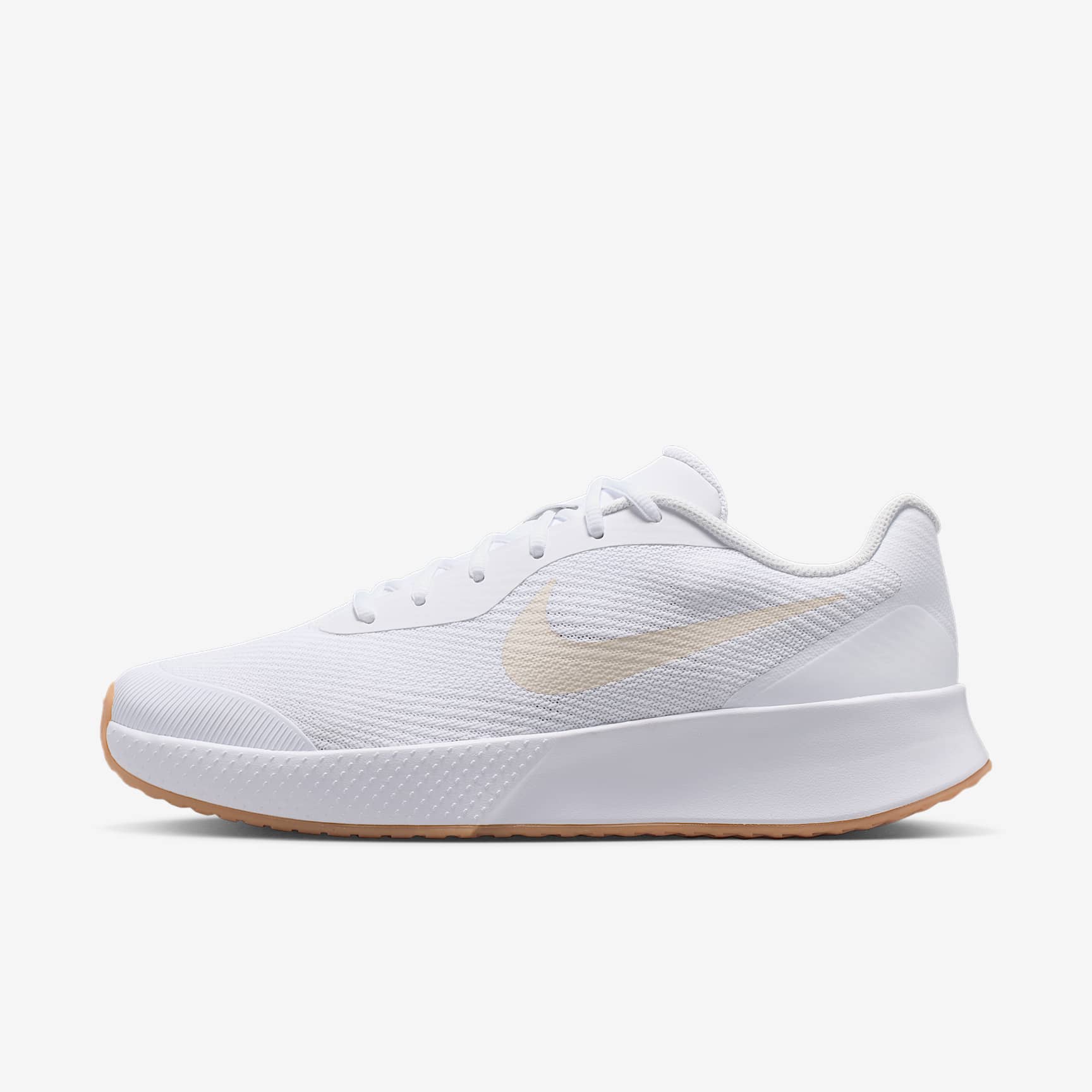 Nike Vapor Lite 3 Tennisschuh für Hartplätze (Herren) – Weiß/Summit White/Gum Yellow/Light Orewood Brown