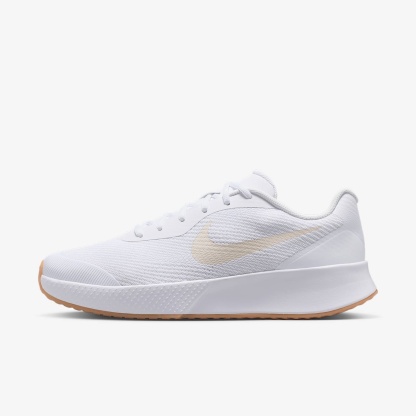 Nike Vapor Lite 3 Tennisschuh für Hartplätze (Herren) – Weiß/Summit White/Gum Yellow/Light Orewood Brown